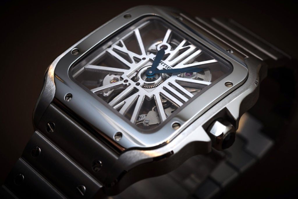 Cartier Santos De Cartier Skeleton Replica Reloj