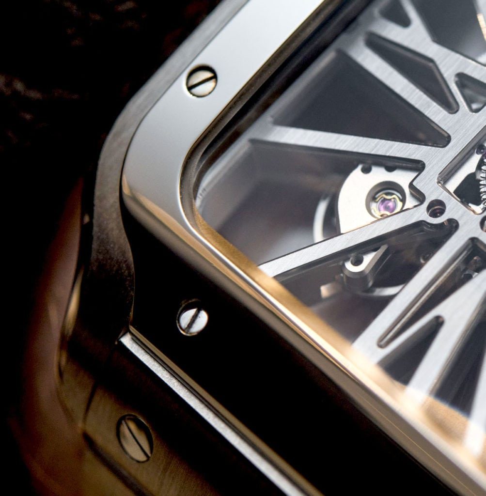 Cartier Santos De Cartier Skeleton Replica Reloj